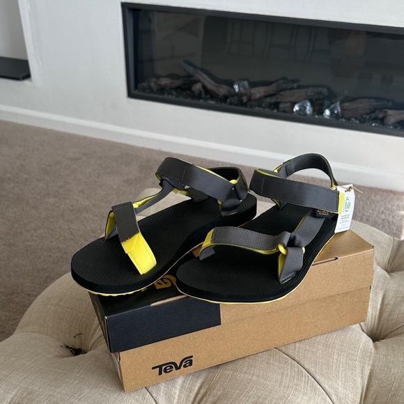 Teva Black and Yellow Strappy Sandals main image 6